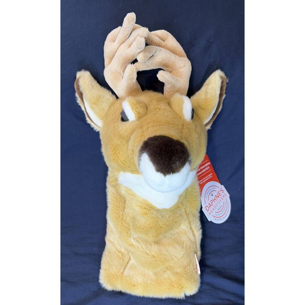 Daphne's Deer Buck Driver Headcover Plush Golf Club Cover 16” (A)